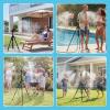 image:imagehomenote Standing Misters for Outside Patio 26FT Misting Hose 48FT Adjustable Height Portable Misting System with Tripod Base for Backyard Pool BBQ Cooling Garden Watering amp Tanning