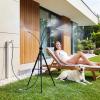image:imagehomenote Standing Misters for Outside Patio 26FT Misting Hose 48FT Adjustable Height Portable Misting System with Tripod Base for Backyard Pool BBQ Cooling Garden Watering amp Tanning