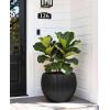 image:imagehomenote Flower Pots 1311510 InchLarge Plant Pots Indoor with DrainagePlastic Pots for PlantsGarden Pots for OutdoorLarge Planters for Indoor PlantsBig Plastic PlanterWhite3 PcsStyle 81 Pcs