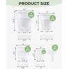 image:imagehomenote 345 Inch Clear Nursery Pots 18 Pack with Humidity DomesampPlant SaucersRigid Plastic Nursery Pots with DrainageTransparent Flower Pots for Seedlings360 Rotary VentIndoor Outdoor GardenWithout Humidity Domes