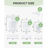 image:imagehomenote 345 Inch Clear Nursery Pots 18 Pack with Humidity DomesampPlant SaucersRigid Plastic Nursery Pots with DrainageTransparent Flower Pots for Seedlings360 Rotary VentIndoor Outdoor GardenWithout Humidity Domes