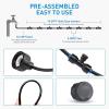 image:imageHOMENOTE Misting Cooling System 32FT PreAssembled Misting Kit 7 RustProof Nozzles 34 Adapter Outdoor Mister for Patio Cooling Greenhouse Pet amp Chicken Coop32FT  10M