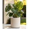 image:imagehomenote Flower Pots 1311510 InchLarge Plant Pots Indoor with DrainagePlastic Pots for PlantsGarden Pots for OutdoorLarge Planters for Indoor PlantsBig Plastic PlanterBlack3 PcsStyle 51 Pcs
