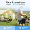 image:imagehomenote Portable Misting System  12000mAh Pump 20L Water Bucket Misting Hose 4 Brass Nozzles Outdoor Cooling Misters for CanopyCampingUmbrellaGolf CartDugoutGreenhouseWith Hanging Mister