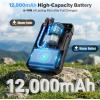 image:imagehomenote Portable Misting System  12000mAh Pump 20L Water Bucket Misting Hose 4 Brass Nozzles Outdoor Cooling Misters for CanopyCampingUmbrellaGolf CartDugoutGreenhouseWith Hanging Mister