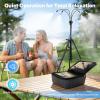 image:imagehomenote Portable Misting System  12000mAh Pump 20L Water Bucket Misting Hose 4 Brass Nozzles Outdoor Cooling Misters for CanopyCampingUmbrellaGolf CartDugoutGreenhouseWith Adjustable Stand