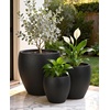 image:imagehomenote Flower Pots 1451297 InchLarge Plant Pots Indoor with DrainagePlastic Pots for PlantsGarden Pots for OutdoorLarge Planters for Indoor PlantsBig Plastic Planter3 PcsStyle 113 Pcs