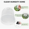 image:imageHOMENOTE Nursery Pots for Plants with Humidity Domes345Inch Plant Pot for Planting Plastic Seedling Pots with Drainage HolesBlack 15 Pack