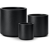 image:imagehomenote Flower Pots 13210585 InchLarge Plant Pots Indoor with DrainagePlastic Pots for PlantsGarden Pots for OutdoorLarge Planters for Indoor PlantsBig Plastic PlanterBlack3 PcsStyle 103 Pcs