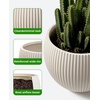 image:imagehomenote Flower Pots 13210585 InchLarge Plant Pots Indoor with DrainagePlastic Pots for PlantsGarden Pots for OutdoorLarge Planters for Indoor PlantsBig Plastic PlanterBlack3 PcsStyle 71 Pcs