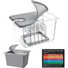 image:imageHOMENOTE Sous Vide Container 12 Quart with Collapsible Silicone LidComplete Sous Vide Accessories Kit BPA FreeCompatible with Anova and Most Sous Vide CookersComes with Rack and SleeveContainer  Rack  Sleeve