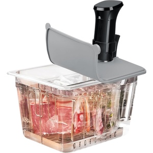 image:imageHOMENOTE Sous Vide Container 12 Quart with Collapsible Silicone LidComplete Sous Vide Accessories Kit BPA FreeCompatible with Anova and Most Sous Vide CookersComes with Rack and SleeveContainer  Rack