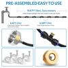 image:imageHOMENOTE Misting Cooling System 98FT30M PreAssembled Kit with 27 Brass Nozzles amp 34 Brass Adapter Cooling Mister for Patio Backyard Pets Garden amp GreenhouseBlack
