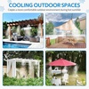 image:imageHOMENOTE Misting Cooling System 98FT30M PreAssembled Kit with 27 Brass Nozzles amp 34 Brass Adapter Cooling Mister for Patio Backyard Pets Garden amp GreenhouseBlack