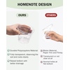image:imagehomenote 34 Inch Clear Nursery Pots with Drainage Holes and Tags 20 Pcs  Reusable plastic planters have raised bases for airflow and transplanting ideal for seed starting cuttings and succulentsTransparencyno Lid
