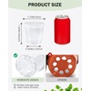 image:imagehomenote 34 Inch Clear Nursery Pots with Drainage Holes and Tags 20 Pcs  Reusable plastic planters have raised bases for airflow and transplanting ideal for seed starting cuttings and succulentsClear