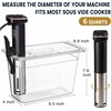 image:imageHomenote Sous Vide Container with Lid 6 Quart Polycarbonate Water Bath TubContainerRack