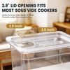 image:imageHomenote Sous Vide Container with Lid 6 Quart Polycarbonate Water Bath TubContainerRack Sleeve