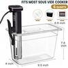 image:imageHomenote Sous Vide Container with Lid 6 Quart Polycarbonate Water Bath TubContainerRack Sleeve