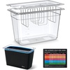 image:imageHomenote Sous Vide Container with Lid 6 Quart Polycarbonate Water Bath TubContainerRack Sleeve